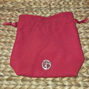 NWOT Georgio Armani Beauty red drawstring pouch